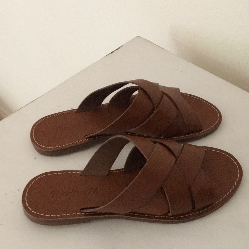 NWOT Madewell Raven Criss Criss  Slides  (7.5)